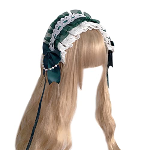 Pocoiau Zartes Cosplay-Haarreif, elegante Schleife, Dekoration, plissiert, Spitze, Haarreif, Halloween, Party, Kostüm, Requisiten für Frauen Pocoiau Zartes Cosplay-Haarreif, elegante Schleife, Dekoration, plissiert, Spitze, Haarreif, Halloween, Party, Kostüm, Requisiten für Frauen von Pocoiau