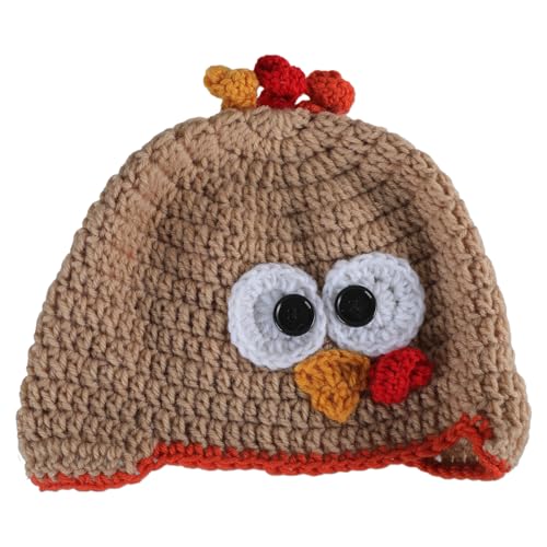 Schöner Truthahn-Hut für Erwachsene, Ohrenschützer, Winter, warm, Party-Kappe, Erntedankfest, Party-Zubehör, Kopfschmuck, handgefertigt, gehäkelt, Erwachsene, Cosplay, Kostüm, Zubehör, Neuheit, Urlaub Schöner Truthahn-Hut für Erwachsene, Ohrenschützer, Winter, warm, Party-Kappe, Erntedankfest, Party-Zubehör, Kopfschmuck, handgefertigt, gehäkelt, Erwachsene, Cosplay, Kostüm, Zubehör, Neuheit, Urlaub von Pocoiau