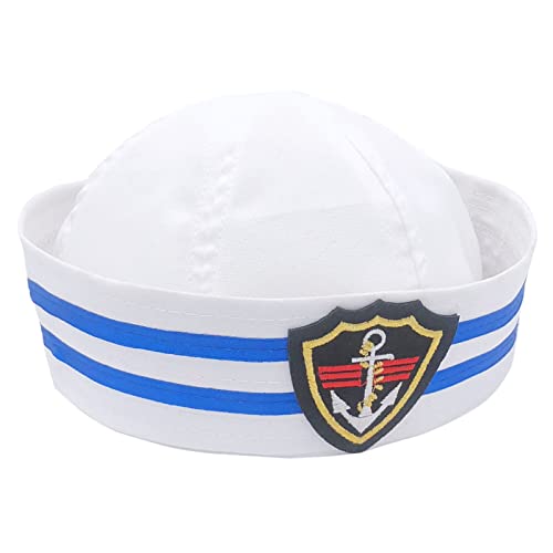 Seeleute Schiffsboot Kapitän Weißer Militärhut Erwachsene Kinder Marine Marine Sea Boating Party Cosplay Outfit von Pocoiau