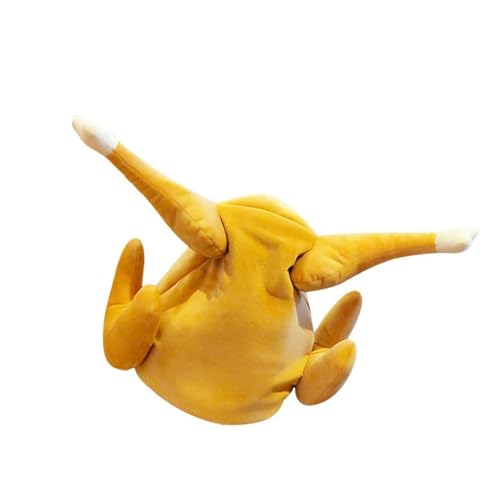 Thanksgiving Day Cap Animated Turkey Leg Hat PP Cotton Party Accessory With Dance Move For Family Gatherings Musical Turkey Toy Hat von Pocoiau