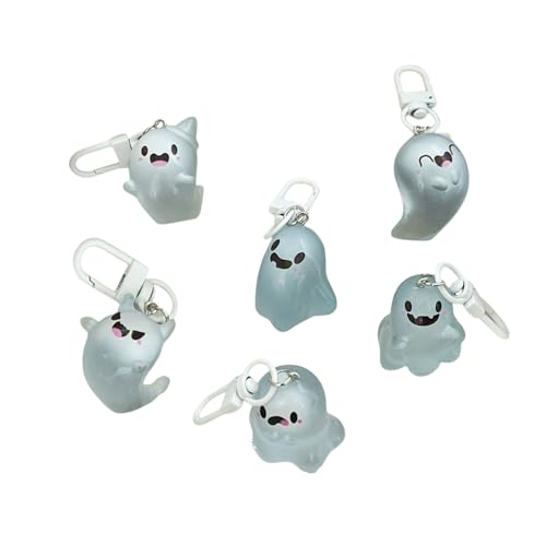 Verschiedene Halloween-Schlüsselanhänger aus Silikon, Specter-Ringe, tragbare Taschendekorationen für Festivals, süßes Zubehör Verschiedene Halloween-Schlüsselanhänger aus Silikon, Specter-Ringe, tragbare Taschendekorationen für Festivals, süßes Zubehör von Pocoiau