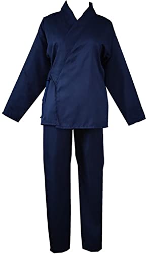 Poetic Walk Anime Cosplay Blaues Uniform-Kostüm, Kimono, Kung-Fu-Anzug, taoistisches Halloween, Größe M, Blau von Poetic Walk