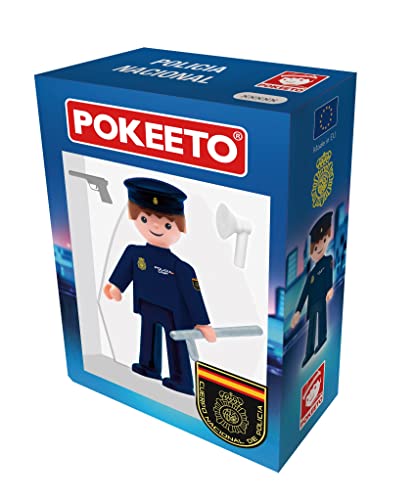 MINIX POKEETO EF15266 Nationale Polizeifigur für Herren, Sammlerstücke, 8 cm, Geschenkidee für Kinder und Erwachsene, Sammler, von Pokeeto