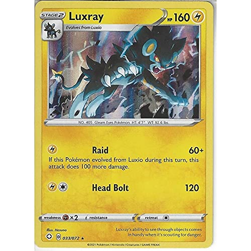 033/072 Luxray Seltene Holo-Karte, Shining Fates von Pokémon