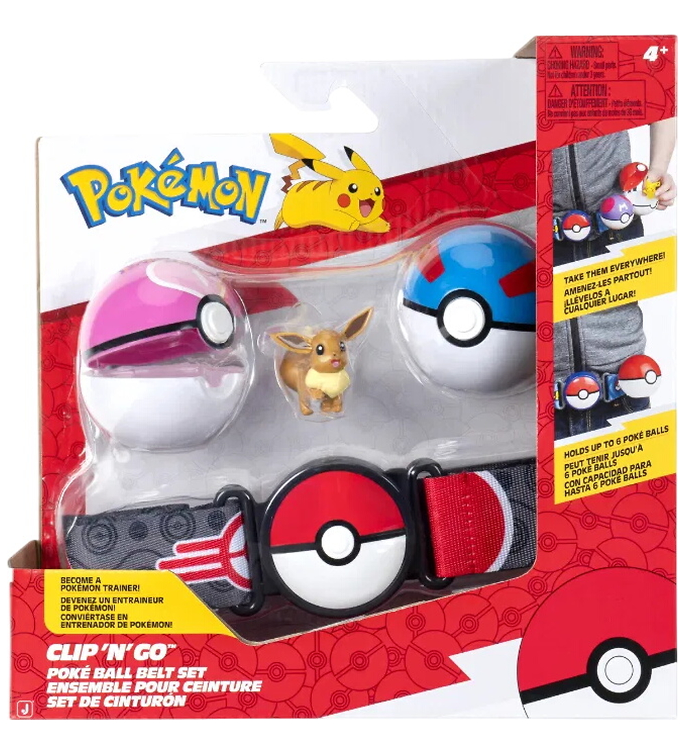 1 Gürtelset - Eevee - Clip 'N' Go - Pokémon - One Size - Spielzeugfiguren 1 Gürtelset - Eevee - Clip 'N' Go - Pokémon - One Size - Spielzeugfiguren von Pokémon