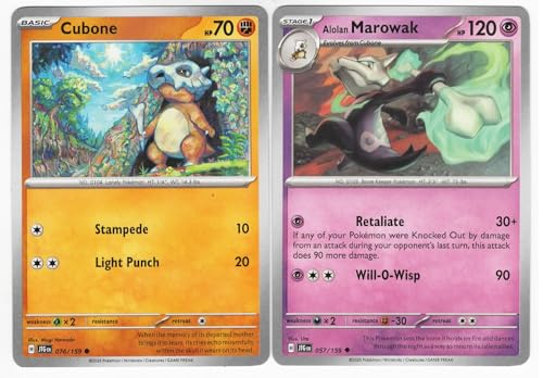 Alolan Marowak 057/159 - Journey Together - Pokemon 2 Card Lot von Pokémon