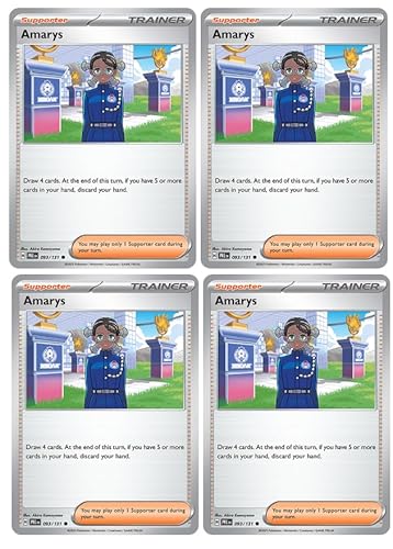 Amarys 093/131 - Prismatic Evolutions - Pokemon Trainer Card Lot - x4 Kartenset von Pokémon