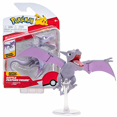 Auswahl Battle Feature Figuren | Pokemon | bewegliche Deluxe Action Figur, Spielfigur:Aerodactyl von Pokémon