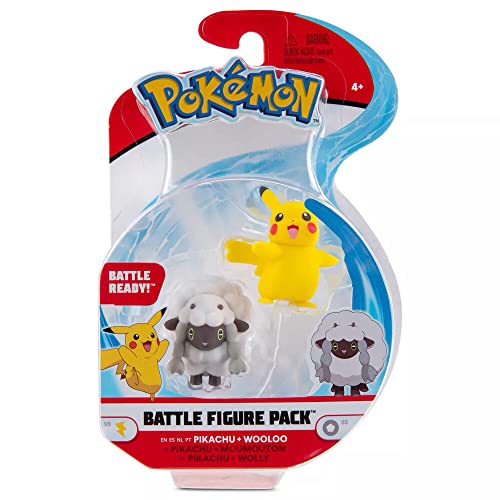 Auswahl Battle Figuren | Pokemon | Action Figur | Spiel-Figur zum Sammeln, Spielfigur:Pikachu & Wolly von Pokémon