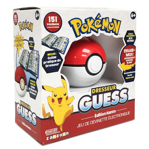 Bandai – Pokémon – Trainer Guess Kanto – Pokéball – Elektronisches Spiel – spricht Französisch – 80598 von Pokémon