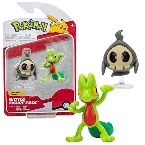 Battle Figuren | Pokemon | Action Figur | Spiel-Figur zum Sammeln, Spielfigur:Zwirrlicht & Geckarbor von Pokémon