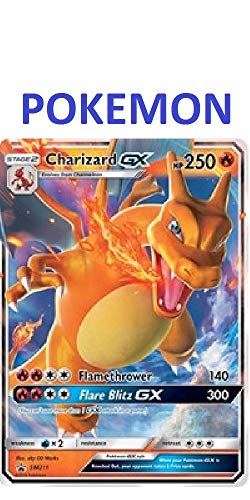 Pokemon - Charizard GX - SM211 - Hidden Fates Promo-Karte - Holo Folie - NM/M - 100% authentisch von Pokemon
