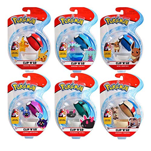Clip 'N' Go Poké Ball Assortment - Several Styles Available von Pokémon
