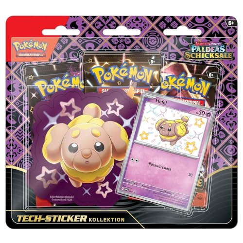 Hefel | 3 Booster-Packs & Sticker | Pokemon Sammel-Karten deutsch von Pokémon