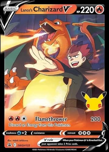 Lance's Charizard SWSH133 – Black Star Promo – Pokemon Celebration Karte – Holo Folie von Pokémon