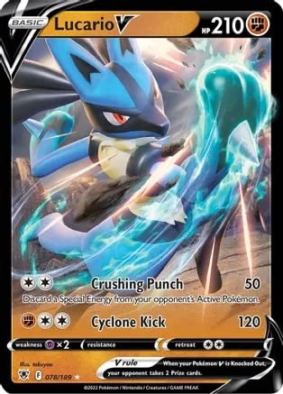 Lucario V - 078/189 - Ultra Rare - Schwert & Schild - Astral Radiance Lucario V - 078/189 - Ultra Rare - Schwert & Schild - Astral Radiance von Pokèmon