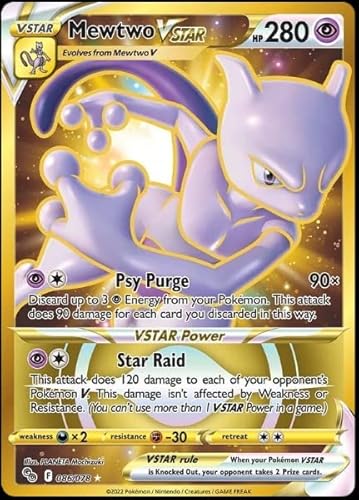 Mewtwo Vstar 086/078 - Pokemon Go, Geheimniskarte Gold Mewtwo Vstar 086/078 - Pokemon Go, Geheimniskarte Gold von Pokemon