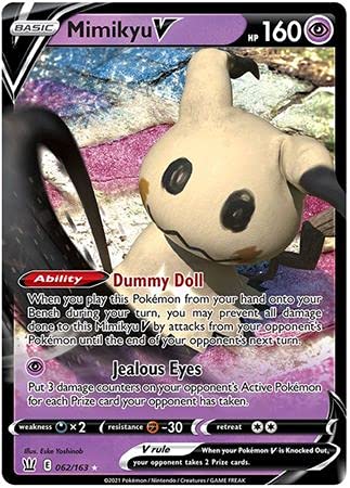 Mimikyu V - SWSH - Kampfstile - 62/163 - Pokemon Einzelkarte Mimikyu V - SWSH - Kampfstile - 62/163 - Pokemon Einzelkarte von Pokemon