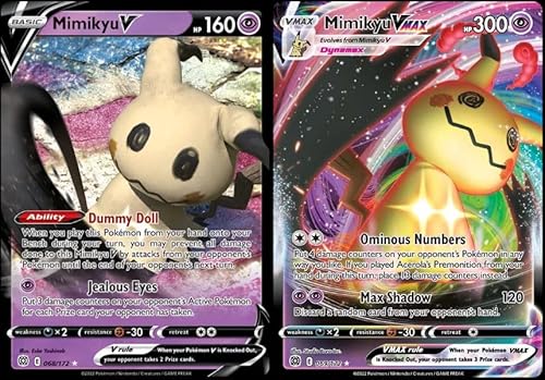 Mimikyu V & Vmax 069/172 Brilliant Stars - Ultra Rare Pokemon Karten Lot Mimikyu V & Vmax 069/172 Brilliant Stars - Ultra Rare Pokemon Karten Lot von Pokemon
