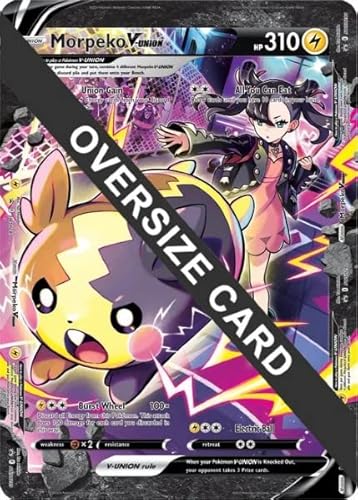 Morpeko V-Union - Marnie - **Jumbo** Black Star Promo - Oversize - Crown Zenith von Pokémon
