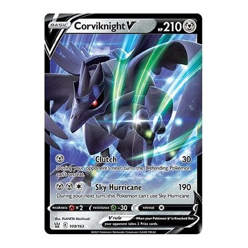 POKÉMON BATTLE STYLES 109/163 CORVIKNIGHT V (HALF ART) von Pokémon