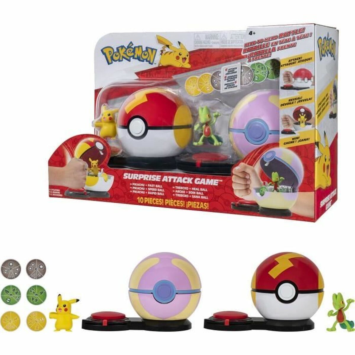 Playset Pokémon Poke Ball surprise attack Pikachu vs Arcko 6 Stücke Playset Pokémon Poke Ball surprise attack Pikachu vs Arcko 6 Stücke von Pokémon