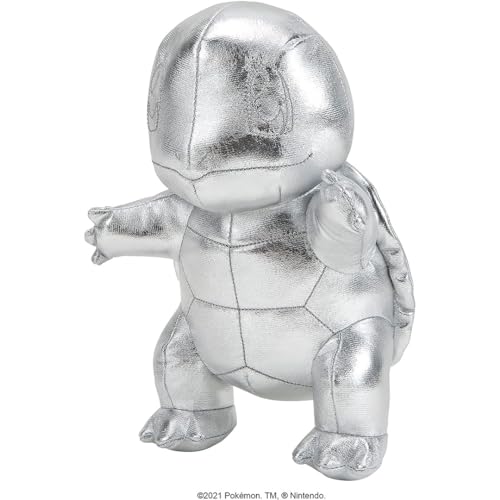 PoKéMoN Plüsch zum 25. Geburtstag, 20,3 cm, silberfarbenes Quirtle von PoKéMoN