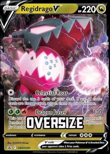 Pokemon - **Jumbo** Regidrago V - SWSH281 - Crown Zenith - Black Star Promo - Oversize Card Pokemon - **Jumbo** Regidrago V - SWSH281 - Crown Zenith - Black Star Promo - Oversize Card von Pokémon