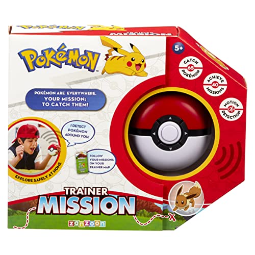 Pokémon 1122117 Pokemon Trainer Spiel. Lernen Sie lustige Fakten. Bewegungserkennung: 40 Missionen und 65 Fangen. Ideales Geburtstags Ab 5 Jahren, Mehrfarbig von Pokémon