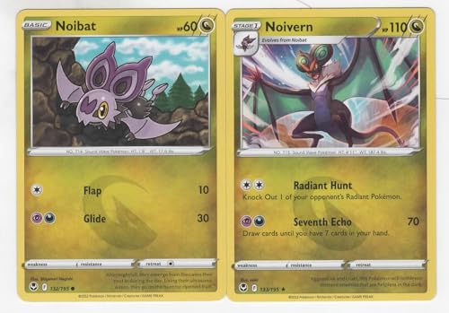 Pokemon 133/195 - Silver Tempest - Noivern - Sammelkarte - Sammelkarte - 1 Stück Pokemon 133/195 - Silver Tempest - Noivern - Sammelkarte - Sammelkarte - 1 Stück von Pokémon