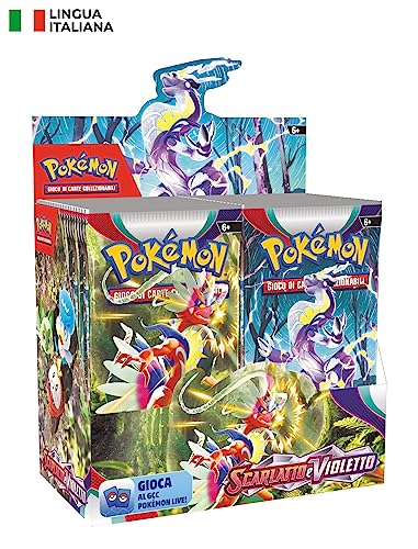Pokémon 184-61322 TCG, 36 Booster-Packs, Scarlatto und Violett, italienische Ausgabe von Pokémon