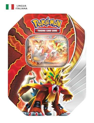 Sammeldose – Paradoxale Destini – Vampeaguzze-ex des Pokémon TCG (eine holografische Promokarte und Vier Erweiterungspackungen), italienische Ausgabe von Pokémon