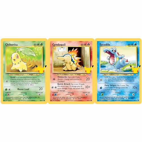 Pokémon 25th Anniversary Johto Starters 3 Pack Jumbo Promos - EN von Pokémon