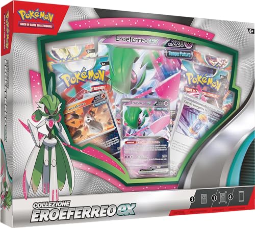 Pokémon 290-60382 TCG Eroeferreo-Ex-Kollektion Promokarte, eine riesige holografische Karte und Vier Booster-Packs Pokémon 290-60382 TCG Eroeferreo-Ex-Kollektion Promokarte, eine riesige holografische Karte und Vier Booster-Packs von Pokémon