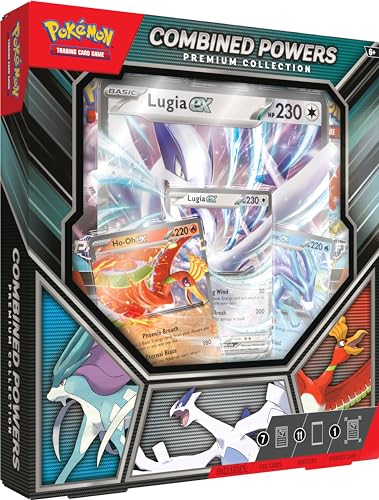 Pokémon-Sammelkartenspiel: Premium-Kollektion Combined Powers – englischsprachig (7 holografische Karten, 1 überdimensionale Karte & 11 Boosterpacks) von Pokémon