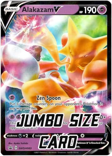 Pokemon Alakazam V – Jumbo Karte – SWSH083 – Holo Folie Pokemon Alakazam V – Jumbo Karte – SWSH083 – Holo Folie von Pokémon