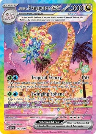 Pokemon - Alolan Exeggutor ex - 242/191 - Surging Sparks - Special Illustration Rare von Pokémon