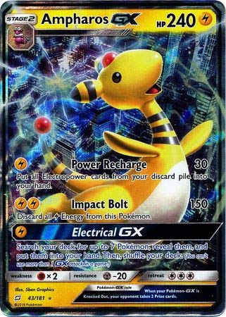 Pokemon Ampharos GX - 43/181 - Ultra Rare Sun & Moon: Team Up Singles Pokemon Ampharos GX - 43/181 - Ultra Rare Sun & Moon: Team Up Singles von Pokémon