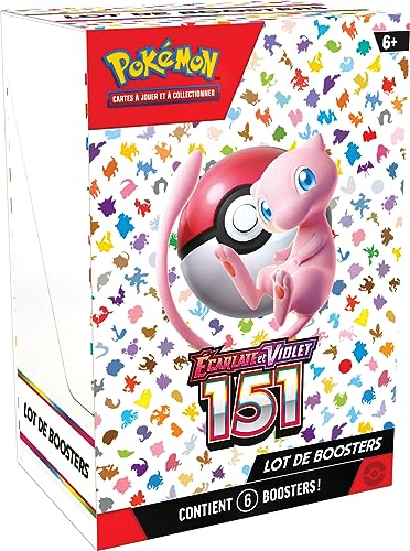 Pokemon Asmodee Ecarlate et Violet 151 (3,5) – 6-teiliger Booster Pack 151 – Gesellschaftsspiele – Kartenspiele – Spiel- und Sammelkarten – ab 6 Jahren von Pokémon