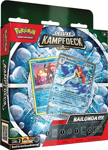 Pokémon-Sammelkartenspiel: Deluxe-Kampfdeck Bailonda-ex (sofort spielbares Deck mit 60 Karten & Zubehör) von Pokémon