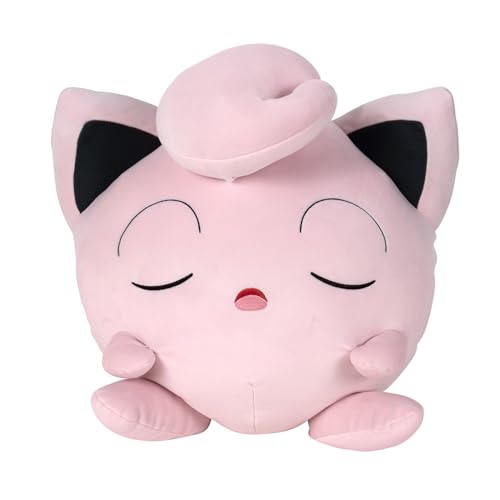 Pokémon Bandai Plüschtier Rondoudou schläft – Plüschtier 40 cm sehr weich – Geschenkidee Plüsch für Kinder und Erwachsene – Spielzeug für Kinder ab 2 Jahren – offizielles Lizenzprodukt – JW2554 Pokémon Bandai Plüschtier Rondoudou schläft – Plüschtier 40 cm sehr weich – Geschenkidee Plüsch für Kinder und Erwachsene – Spielzeug für Kinder ab 2 Jahren – offizielles Lizenzprodukt – JW2554 von Pokémon