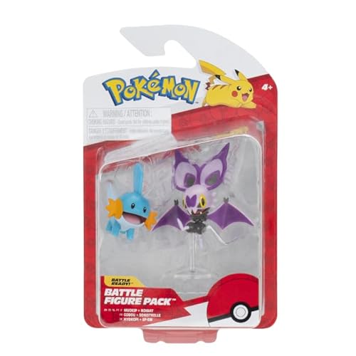 Pokémon Battle Figure 2 Pack - 5cm Figures Noibat Och Mudkip - Official Pokemon playset for Children 4+ Years Pokémon Battle Figure 2 Pack - 5cm Figures Noibat Och Mudkip - Official Pokemon playset for Children 4+ Years von Pokémon