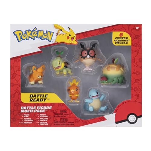 Pokémon Battle Figure 6er-Pack – 5 cm Figuren Pawnii, Turtwig, Hoothoot, Torchic, Appletun, Squirtle – offizielles Spielset für Kinder ab 4 Jahren Pokémon Battle Figure 6er-Pack – 5 cm Figuren Pawnii, Turtwig, Hoothoot, Torchic, Appletun, Squirtle – offizielles Spielset für Kinder ab 4 Jahren von Pokémon