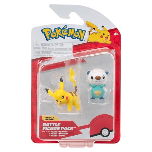 Pokemon Battle Figure First Partner 2 Pack (Oshawott & Pikachu #4) W6, Figuren von Pokémon