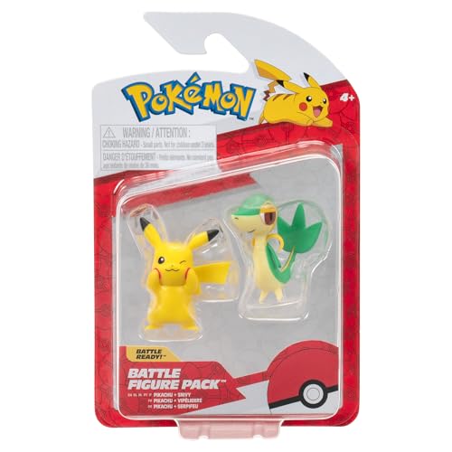 Pokemon Battle Figure First Partner 2 Pack (Snivy & Pikachu #8) W6, Figuren von Pokémon