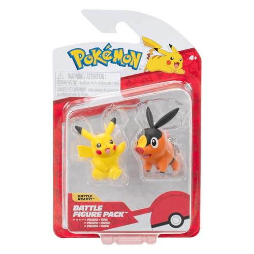 Pokemon Battle Figure First Partner 2 Pack (Tepig & Pikachu #7) W6, Figuren von Pokémon