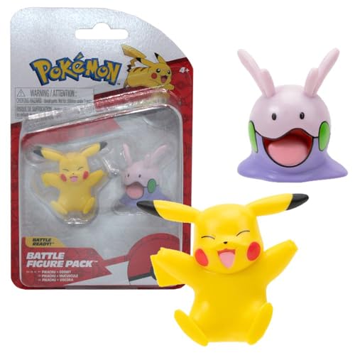 Pokémon Battle Figuren | Pokemon | Action Figur | Spiel-Figur zum Sammeln, Spielfigur:Pikachu & Viscora von Pokémon