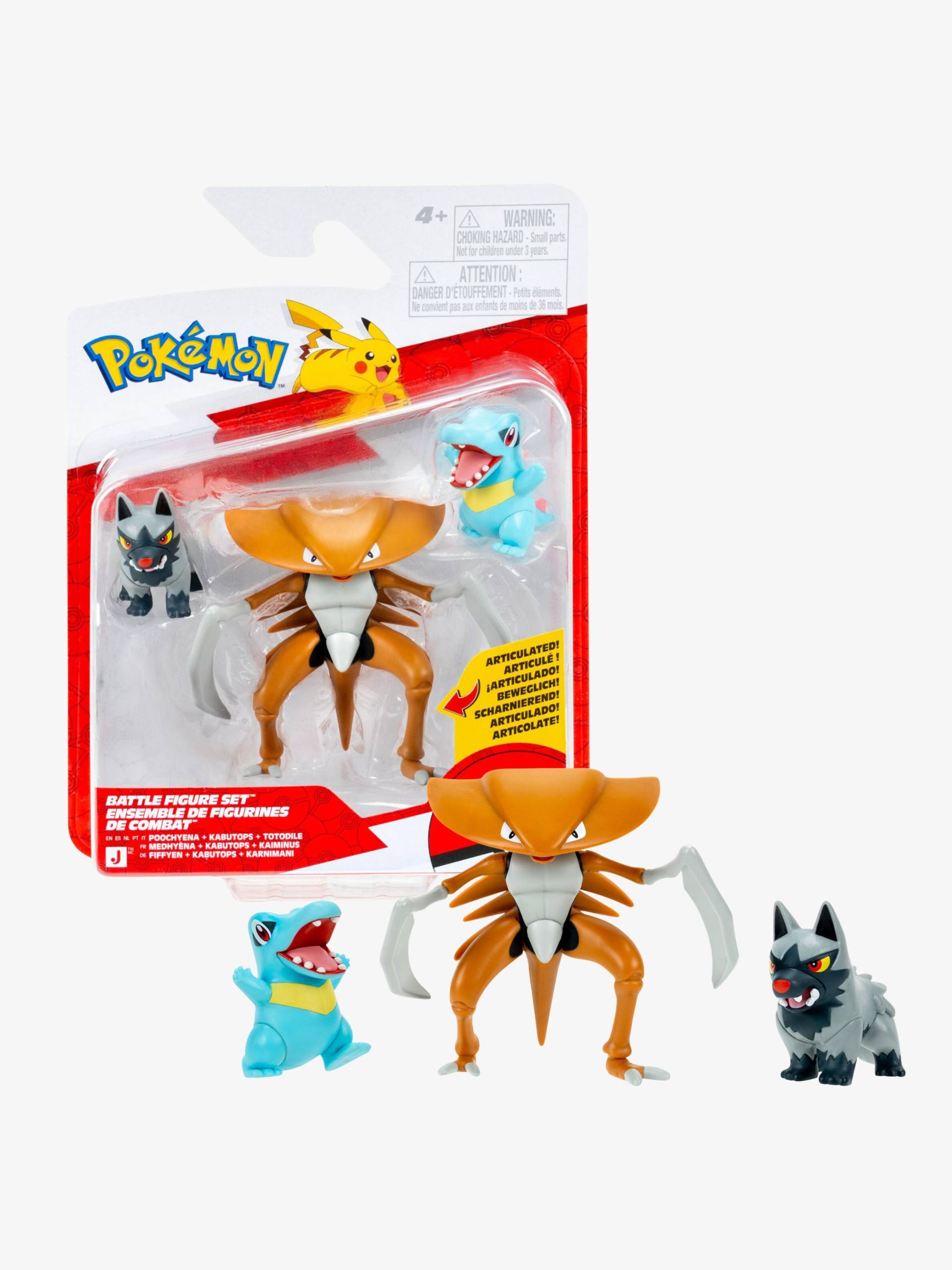 Pokémon Battle Figurenset Fiffyen, Karnimani &  Kabutops 3er-Pack von Pokémon