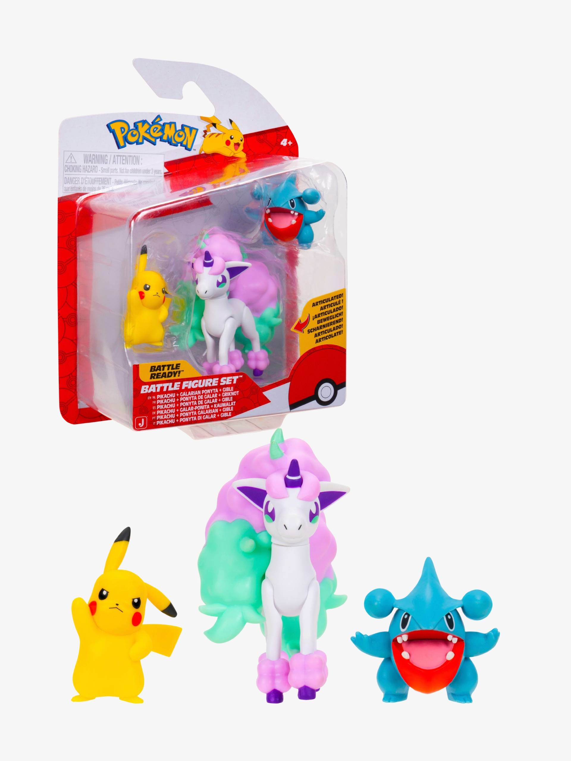 Pokémon Battle Figurenset Pikachu, Kaumalat &  Ponita 3er-Pack von Pokémon