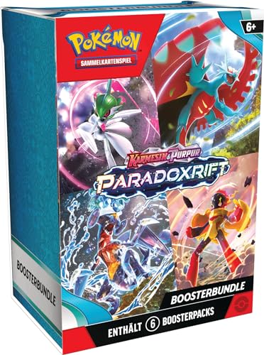Pokémon-Sammelkartenspiel: Boosterbundle Karmesin & Purpur – Paradoxrift (6 Boosterpacks) von Pokémon